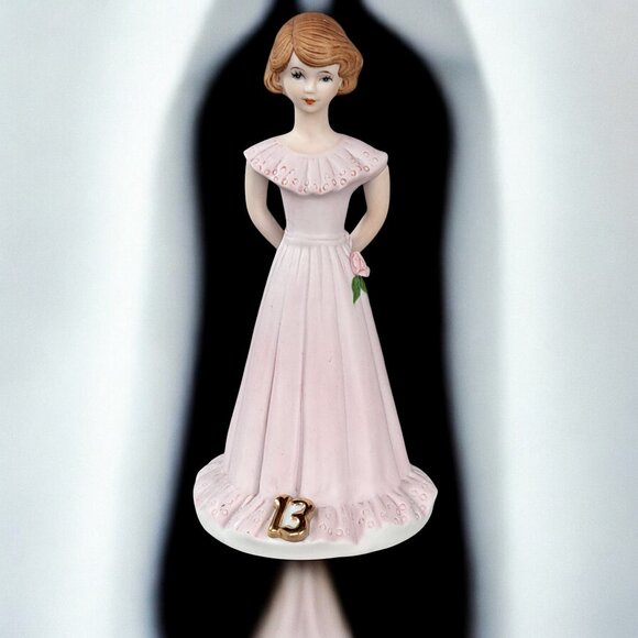 ENESCO Growing Up Birthday Girl Porcelain Bisque 13th Birthday Vintage - Picture 1 of 11